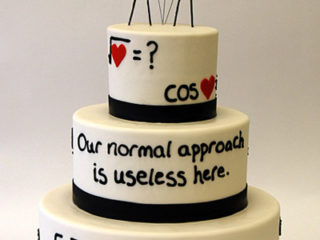 So cute! I would love for this to be my wedding cake. XKCD ftw!