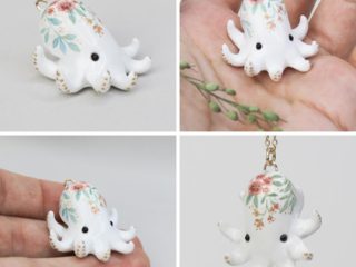 The cutest little octopus charm